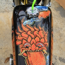 Grafis airbrush bertema Anoman Obong