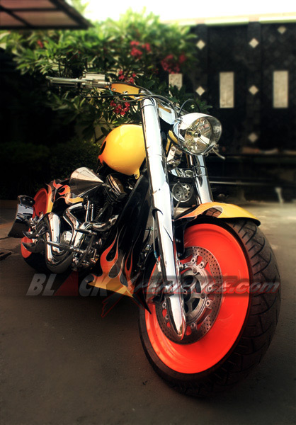  Harley Davidson Softail Terinspirasi Ghost Rider 