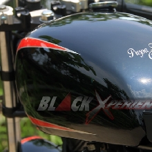 Tangki bulat dilengkapi striping airbrush