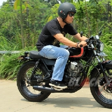 Test ride Yamaha Scorpio tracker oleh bike owner