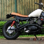 Yamaha Virago 535 White Scrambler