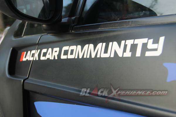 Sticker Black Car Community identitas sang owner