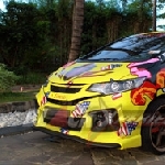 Honda Jazz RS Modifikasi Full Cutting Sticker