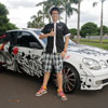 Aristo Andrew Tampil Sporty Berbalur Cutting Sticker Death Note