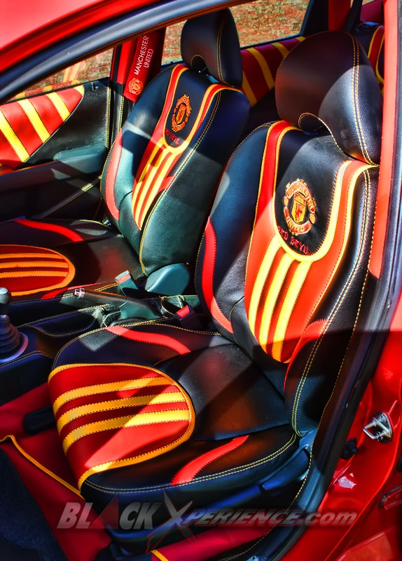 Jok kastem bertema MU kreasi Padi