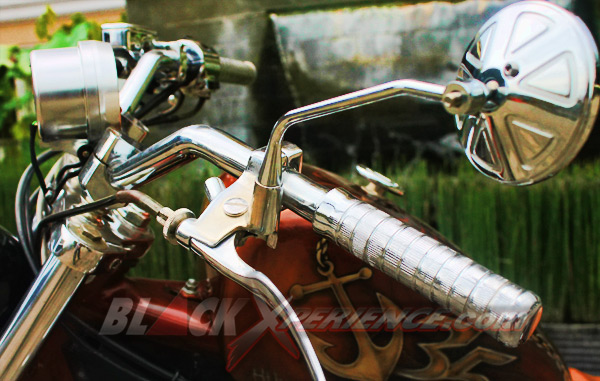H-Three Custom Kentalkan Aura Chopper di Honda VT 650
