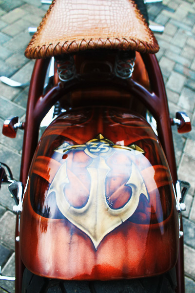 H-Three Custom Kentalkan Aura Chopper di Honda VT 650