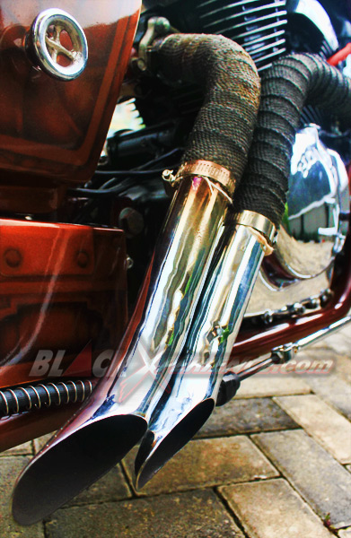 H-Three Custom Kentalkan Aura Chopper di Honda VT 650