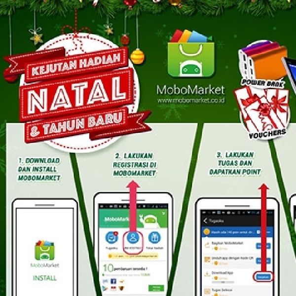 Sambut Natal dan Tahun Baru MoboMarket Gelar Program Berhadiah