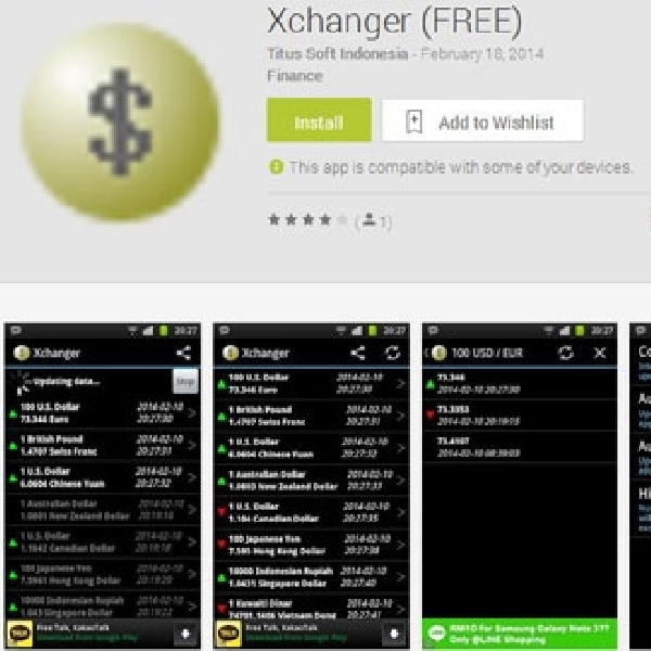 Cara Mudah Cek Nilai Tukar Mata Uang Via Aplikasi Android Xchanger