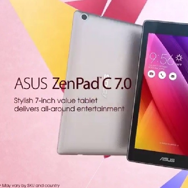 Tiba-Tiba Asus ZenPad C 7.0 Terekspos di Sebuah Video