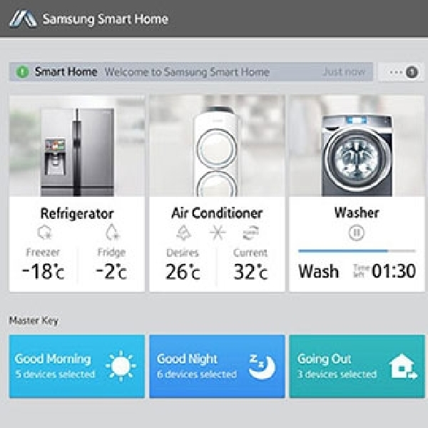 Layanan Kendali Peralatan Rumah Samsung Smart Home Resmi Rilis