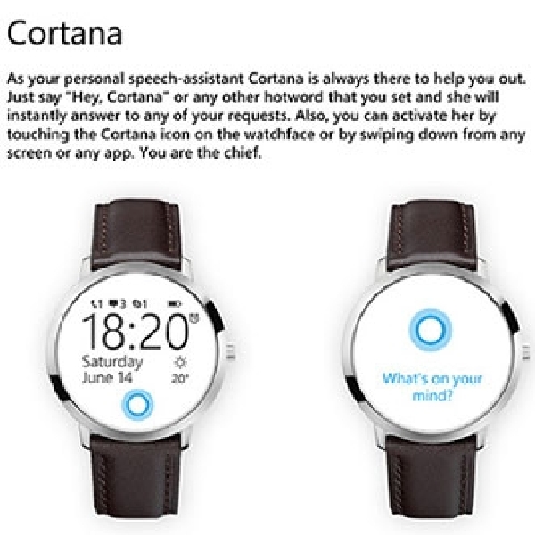 Rancang Smartwatch, Microsoft Bekali Dengan Cortana