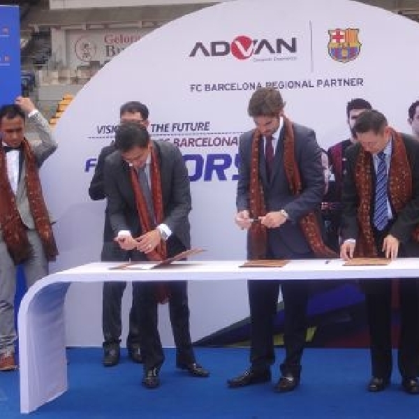 Advan jalin kerja sama dengan FC Barcelona sebagai Regional Official Sponsor