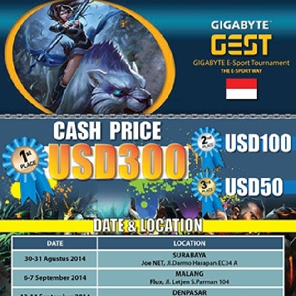 GEST 2014, Waktunya Unjuk Gigi Para Gamers Dota 2