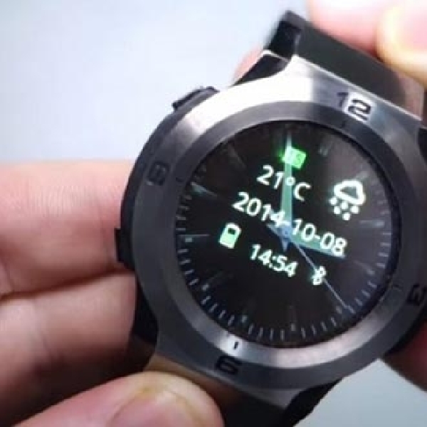 Smartwatch Halo, Jam Pintar Analog Berlayar OLED Transparan