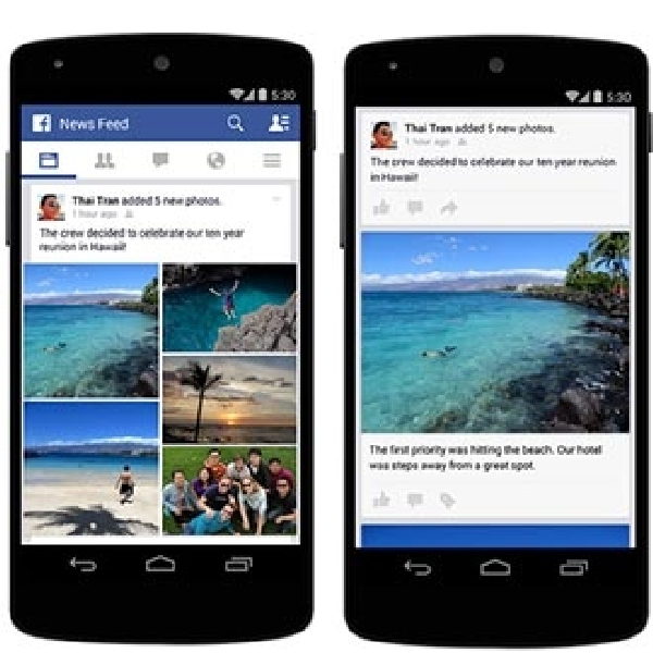 Facebook Terapkan Cara Baru Memposting Foto di Smartphone